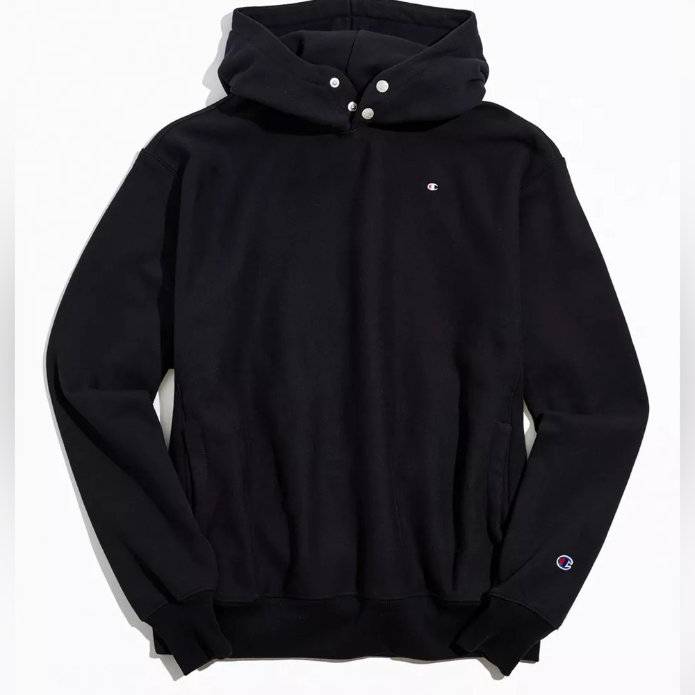 Champion Black Snap Hoodie